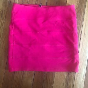 Super cute and sexy hot pink mini skirt!